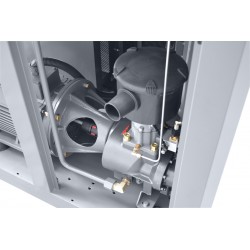 Compressore a vite con inverter, essiccatore IZBERG N50S e serbatoio verticale 500L CORMAK THEOR 50 7000L/min 37kW - 