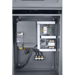 Compressore a vite con inverter, essiccatore IZBERG N50S e serbatoio verticale 500L CORMAK THEOR 50 7000L/min 37kW - 