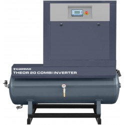 THEOR 20 COMBI-500 set with inverter - 15kW - 2000 L/min. - THEOR 20 screw compressor + 500 l cylinder - 
