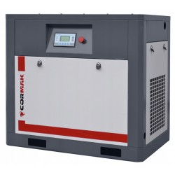Schraubenkompressor mit Kältetrockner IZBERG N20S und 500L vertikalem Druckluftbehälter CORMAK THEOR 20 2000L/min 15kW - 