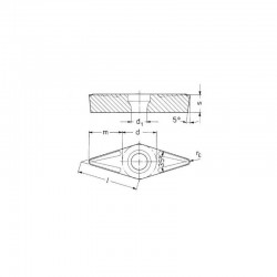 Turning Insert VBMT1604 Set 10 pcs - 