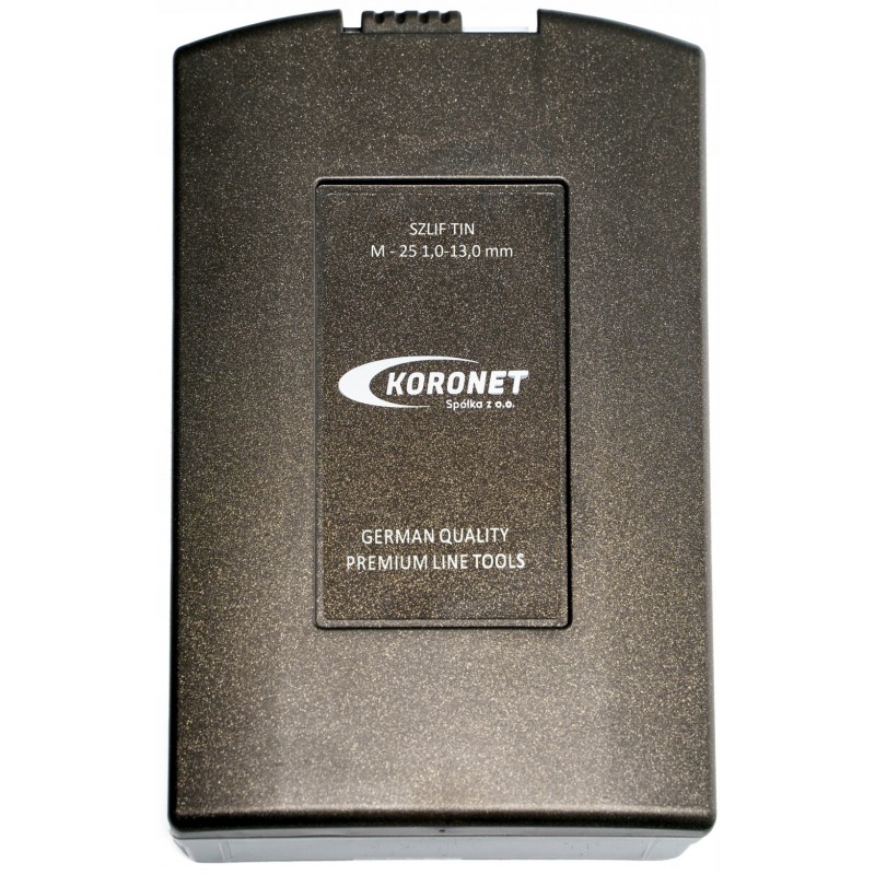 Zestaw wierteł HSS Co5% TiN DIN338 1-13 mm 25 szt. | Producent CORMAK
