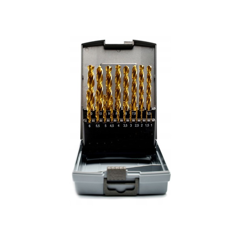 Cobalt Drill Bit Set CORMAK HSSE TiN 1–10mm 19pcs - 