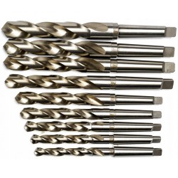 Ground Drill Bit Set CORMAK HSS 14.5–30mm 9pcs - 