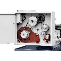 Tokarka uniwersalna konwencjonalna CORMAK 330 x 915 400V z podstawą + noże + kieł - Tokarka uniwersalna CORMAK 330x915 z podstawą - mechanizm wewnętrzny