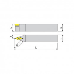 Turning Tool CORMAK SVVBN 2525 M16 - 