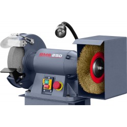 CORMAK BMS250 industrial double-disc grinder with a base - 