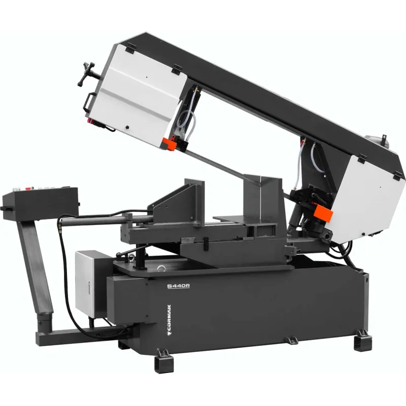 Półautomatyczna przecinarka taśmowa, piła taśmowa do metalu CORMAK S440R