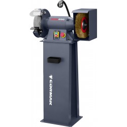Multifunctional Disc and Brush Bench Grinder CORMAK BMS250 with Stand - 