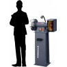 Smerigliatrice industriale multifunzione a disco e spazzola CORMAK BMS250 con base