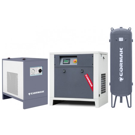 Groupe compresseur LUFT 1000 - 7,5kW - 950 L/min. + déshumidificateur IZBERG N10S + cylindre vertical 500 L