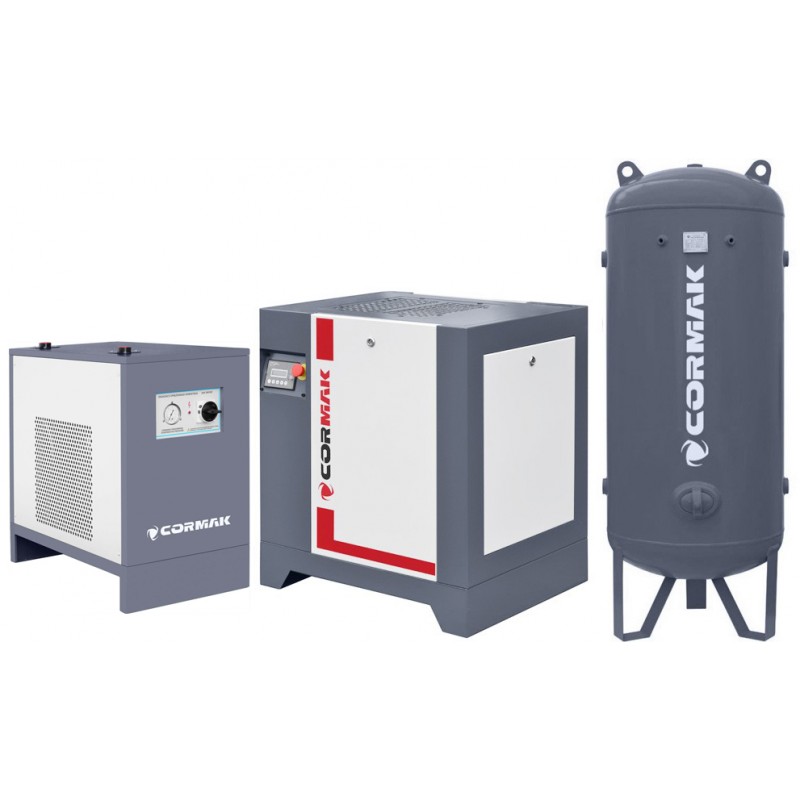 Set THEOR 7.5 Kompressor + IZBERG N10S Luftentfeuchter + 1000 L vertikaler Zylinder - Set THEOR 7.5 Kompressor + IZBERG N10S Luftentfeuchter + 1000 L vertikaler Zylinder -