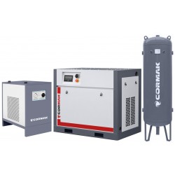 Set THEOR 15 compressor with inverter + IZBERG N30S dehumidifier + 500 L vertical cylinder - 