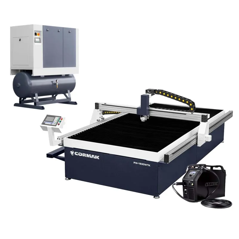 Wypalarka plazmowa PW-1530 WTK + kompresor Luft 1000 + źródło SPARTUS ProCUT 125CNC