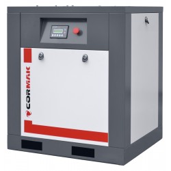 Satz Schraubenkompressor THEOR 10 – 7,5kW – 750L/min mit Kältetrockner IZBERG N10S und 500L vertikal Druckluftbehälter - 