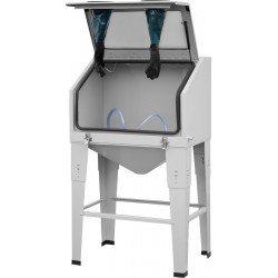 Sabbiatrice a cabina 200L con apertura superiore CORMAK KDP200TOP - 