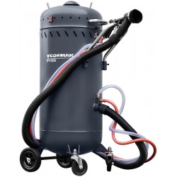 Mobile siphon sandblaster with P105 vacuum cleaner - 