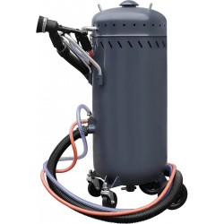 Mobile siphon sandblaster with P105 vacuum cleaner - 