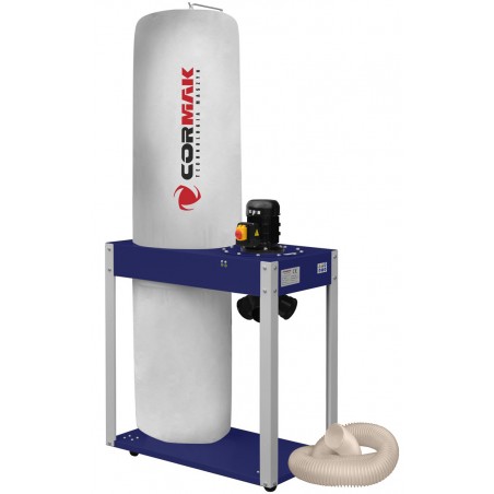 Extracteur de copeaux CORMAK FM340 400V + tuyau antistatique 3m