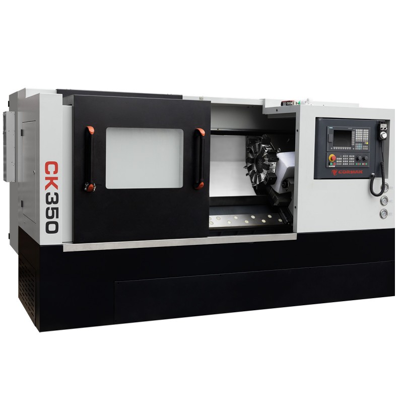 Tornio CNC CORMAK 350x1000 mandrino idraulico 12 utensili SIEMENS SINUMERIK 808D - 