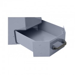 Industrial double-disc grinder CORMAK M300S with base and extraction for metal chips, filings MDC750 400V - 