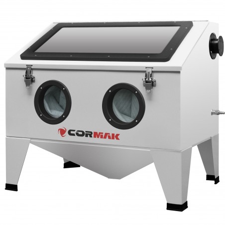 Sabbiatrice a cabina 190L con apertura superiore CORMAK KDP190