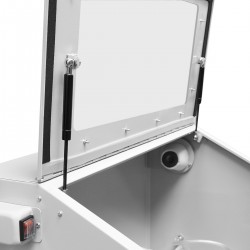 Piaskarka kabinowa 190L- górne otwarcie KDP190C + separator + wąż - 