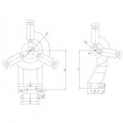 Steady Rest Set (Fixed and Travelling) for CORMAK TYTAN 330 Lathe - 