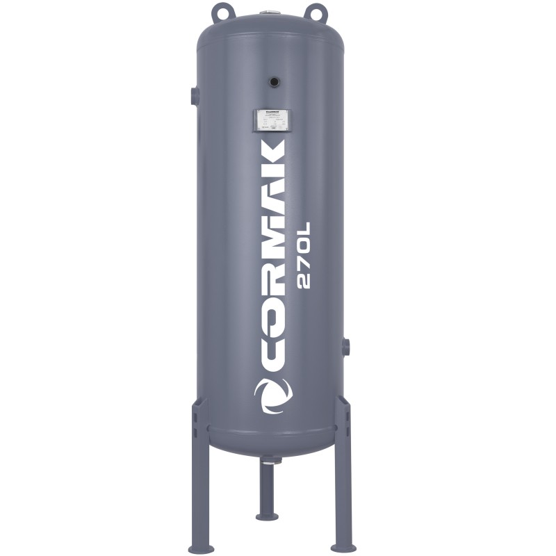 Serbatoio verticale in pressione per aria compressa per compressore CORMAK 11bar 270L - 