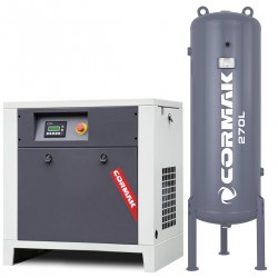 LUFT 700 Compressor Set - 5.5kW - 650L/min.+ Vertical cylinder 270 L - 