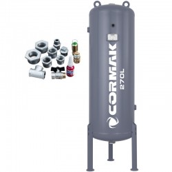 Groupe compresseur LUFT 700 - 5,5kW - 650 L/min. + déshumidificateur IZBERG N10S + cylindre vertical 270 L - 