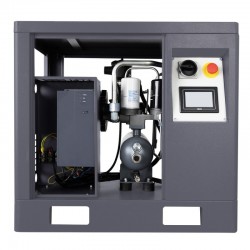 Satz Schraubenkompressor LUFT 400 – 3,0 kW – 380L/min 230V mit 270L vertikalem Druckluftbehälter - 