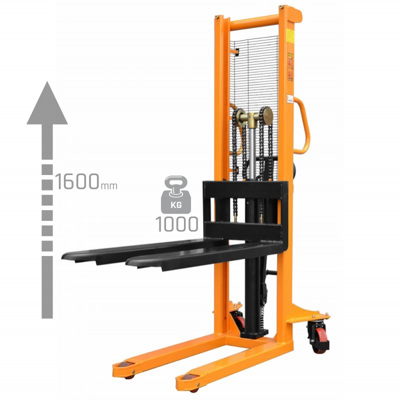 WRHS1610 Manual Mast Pallet Stacker 1600mm 1000kg - WRHS1610 Manual Mast Pallet Stacker 1600mm 1000kg -