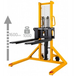 Hydraulic Manual Pallet Stacker CORMAK WRHS 1016/1250 1000kg 1600mm) - 