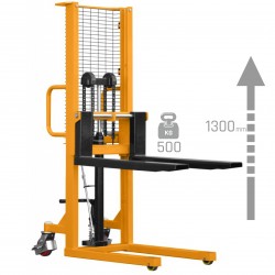 P513 Hydraulic Mast Pallet Stacker 1300mm 500kg - 