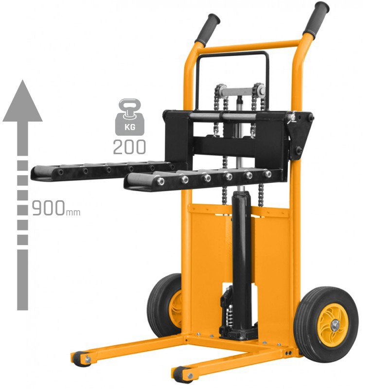 WLTC Mobile Transport Forklift Pallet Stacker 200 kg 900mm - WLTC Mobile Transport Forklift Pallet Stacker 200 kg 900mm -