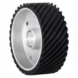 Rubberized guide wheel for CORMAK SM75 grinder - 