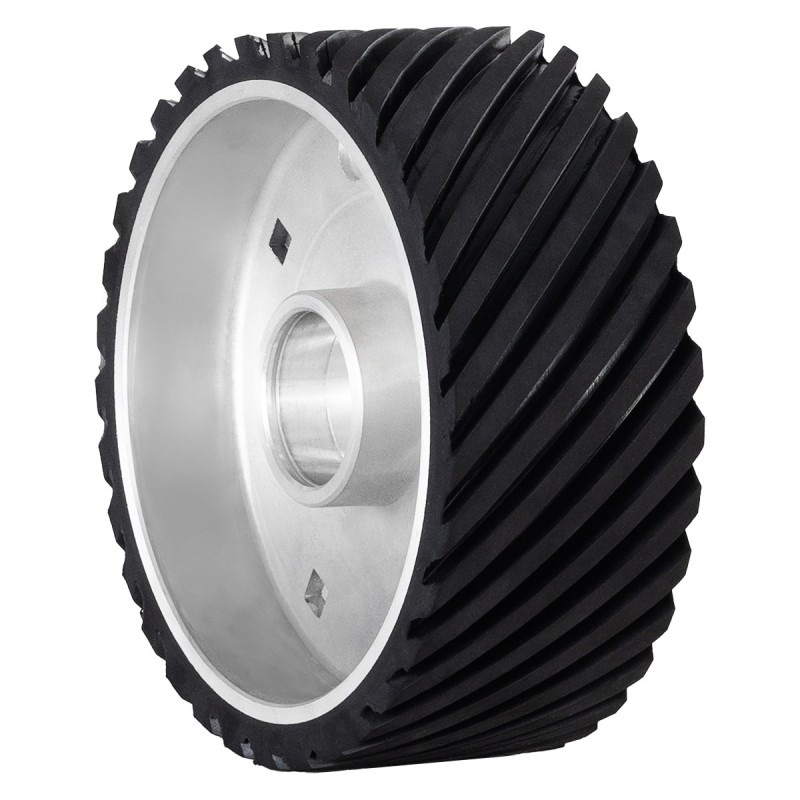 Rubberized guide wheel for CORMAK SM75 grinder - 