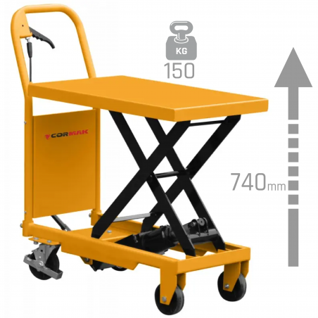 Table élévatrice mobile Levée Large 600 mm TA15 150 kg