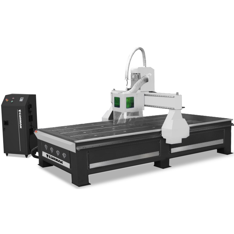 CNC Milling Machine / CNC Router CORMAK C1325 PREMIUM (1300x2500) with Hybrid Table - 