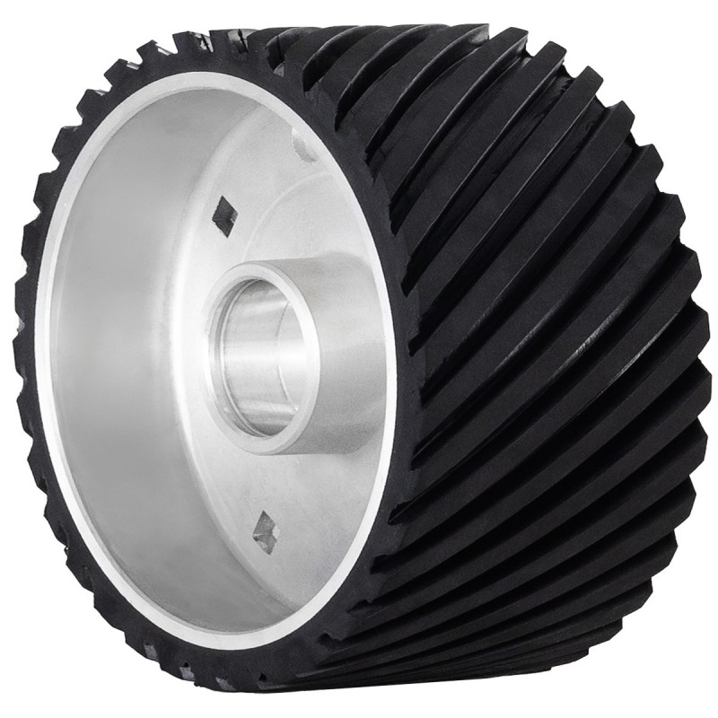 Ruota guidanastro gommata per smerigliatrice a nastro CORMAK SM150 - 