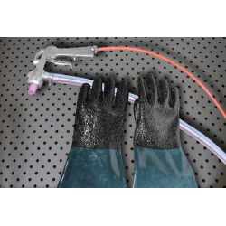 Sabbiatrice a cabina 350L con apertura laterale CORMAK KDP350 + aspiratore DC15 - 