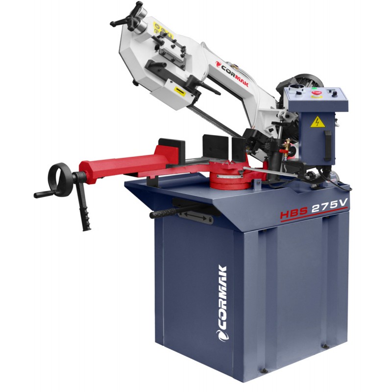 Metal Bandsaw CORMAK HBS275 VARIO Set with 2 M42 Blades, 5L Emulgol and ZW580 - 