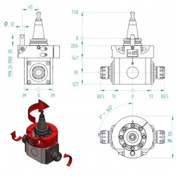 CNC unit ISO30 2xER25 H630211700 - 