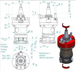 Aggregato CNC CORMAK ISO30 ER32 con Compensazione B6314B0013 - 