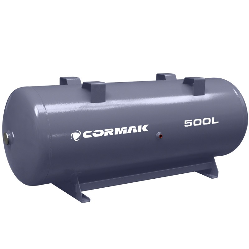 Horizontaler Druckluftbehälter 500L 11bar für Kompressoren - Horizontaler Druckluftbehälter 500L 11bar für Kompressoren -