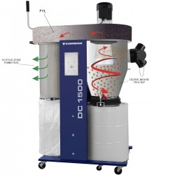 Aspiratore ciclonico industriale CORMAK DC1500 230V - 