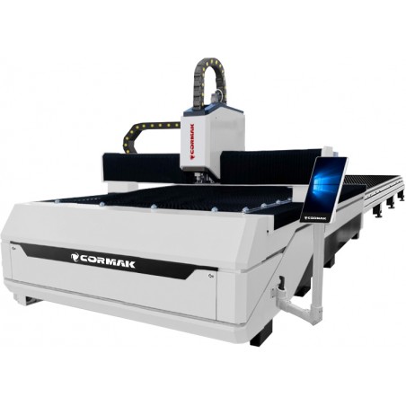 Laser a fibra CORMAK FIBER LF3015EPT 2000W con tavola intercambiabile
