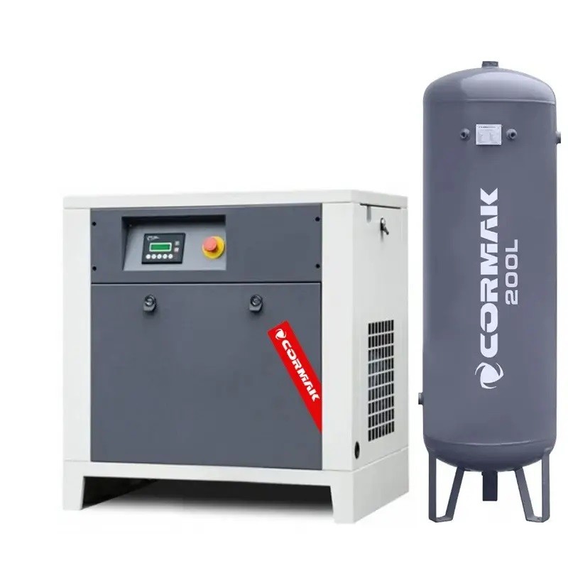 Groupe compresseur LUFT 700 - 5,5kW - 650L/min. + Bouteille verticale 200 L - 