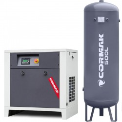 Groupe compresseur LUFT 700 - 5,5kW - 650L/min. + cylindre vertical 500 L - 